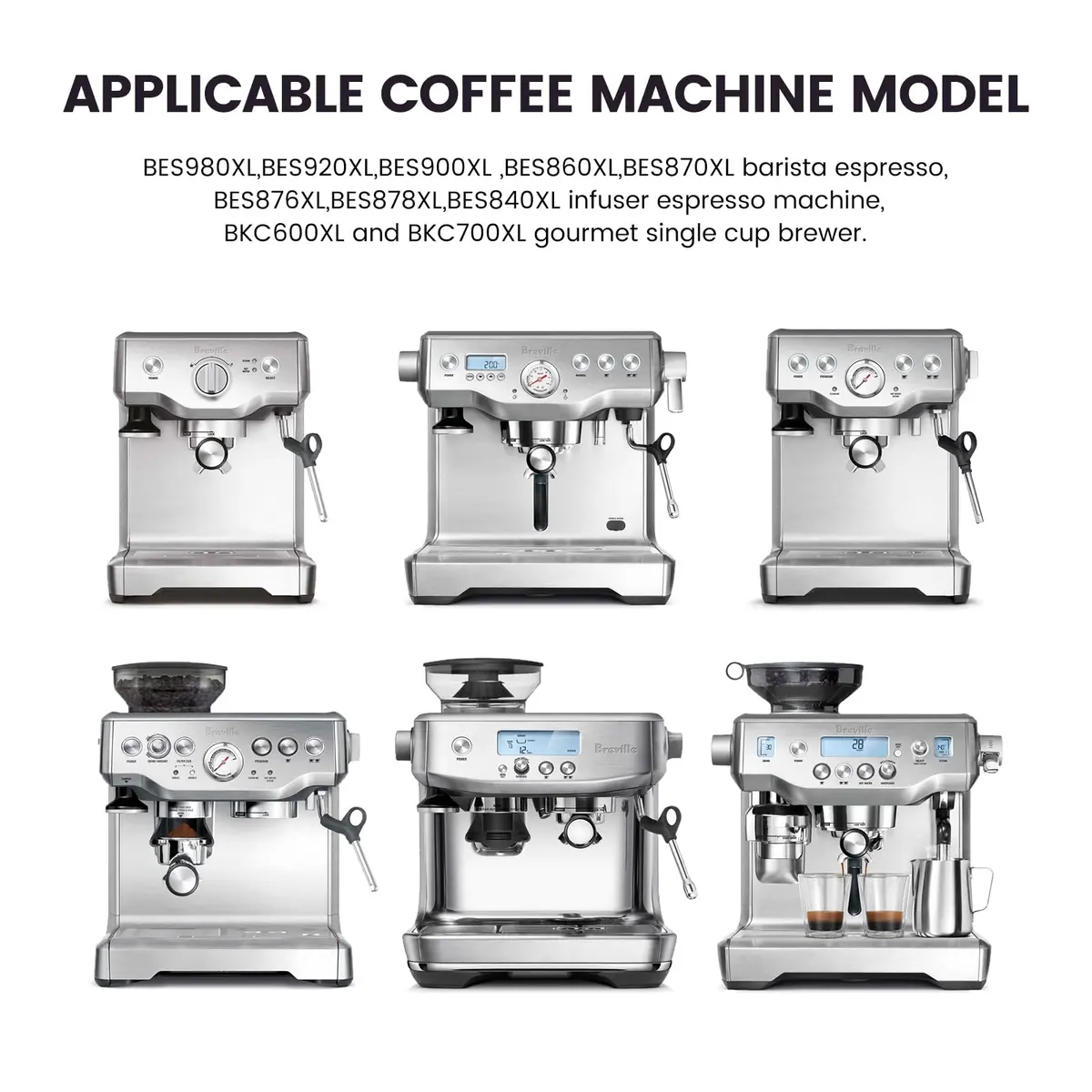 Possiave 2-Pack Water Filters Compatible with Breville BWF100 Machines | Improves Water Quality & Flavor - view 3
