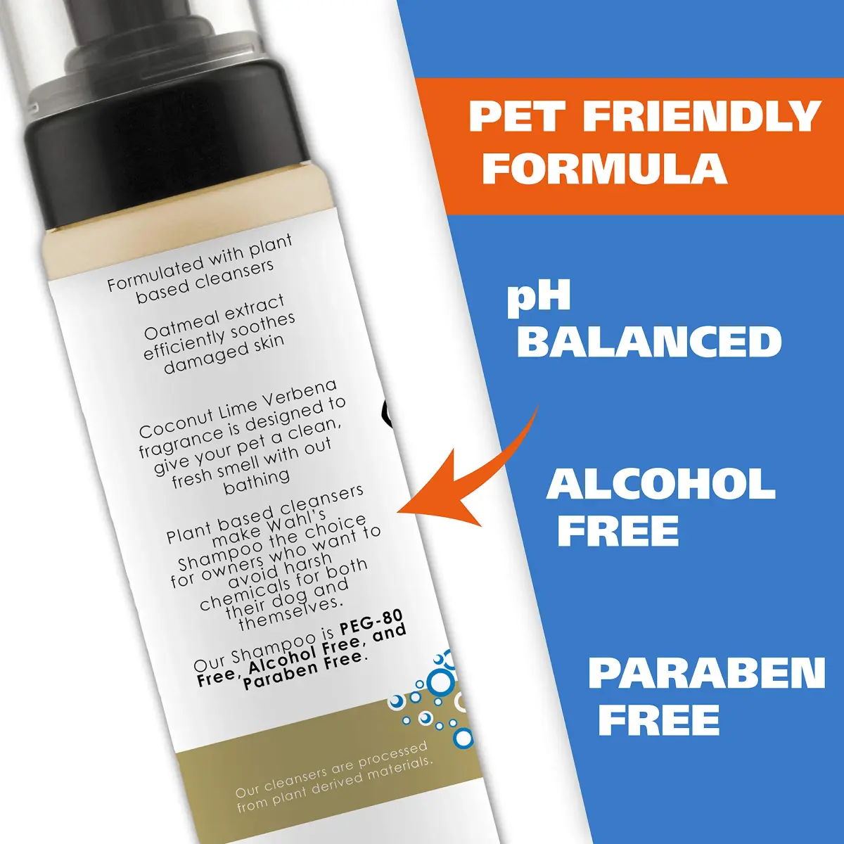 Wahl Waterless Oatmeal & Coconut Lime Verbena Pet Shampoo 420ml (14.2 Fl Oz) | No-Rinse Formula for Dogs, Cats & Horses - view 4