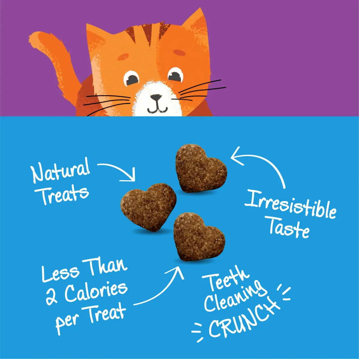 Wellness Kittles Crunchy Cat Treats Tuna & Cranberry Flavor 4 oz (Pack of 2) | Grain-Free Dental Aid - view 3
