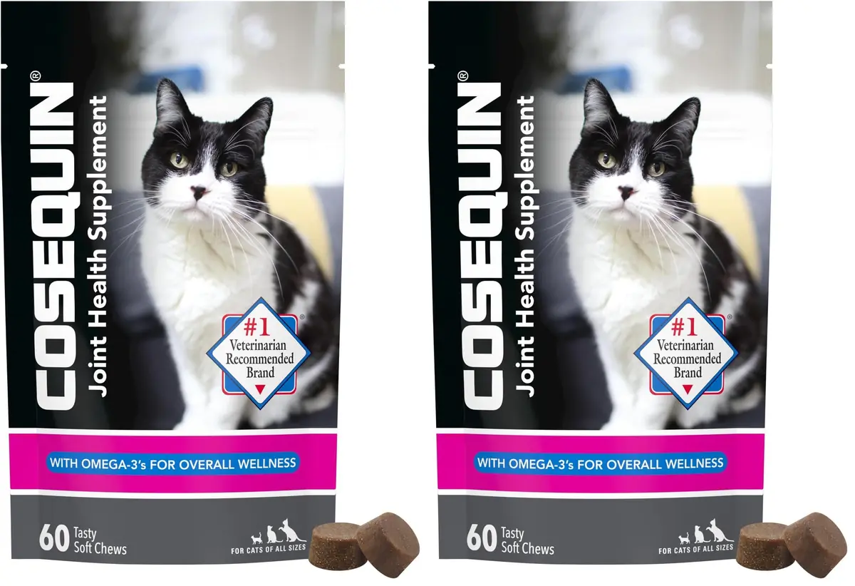 Nutramax Cosequin for Cats Joint Health Supplement Soft Chews, 120 Count (60 Count Pack of 2) | Supports Joint, Skin & Coat Health - main product image