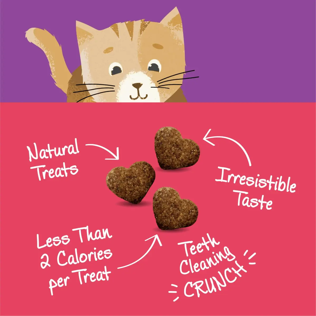 Wellness Kittles Crunchy Natural Grain Free Cat Treats, Salmon & Cranberries Recipe, 4 oz (Pack of 2) - view 3