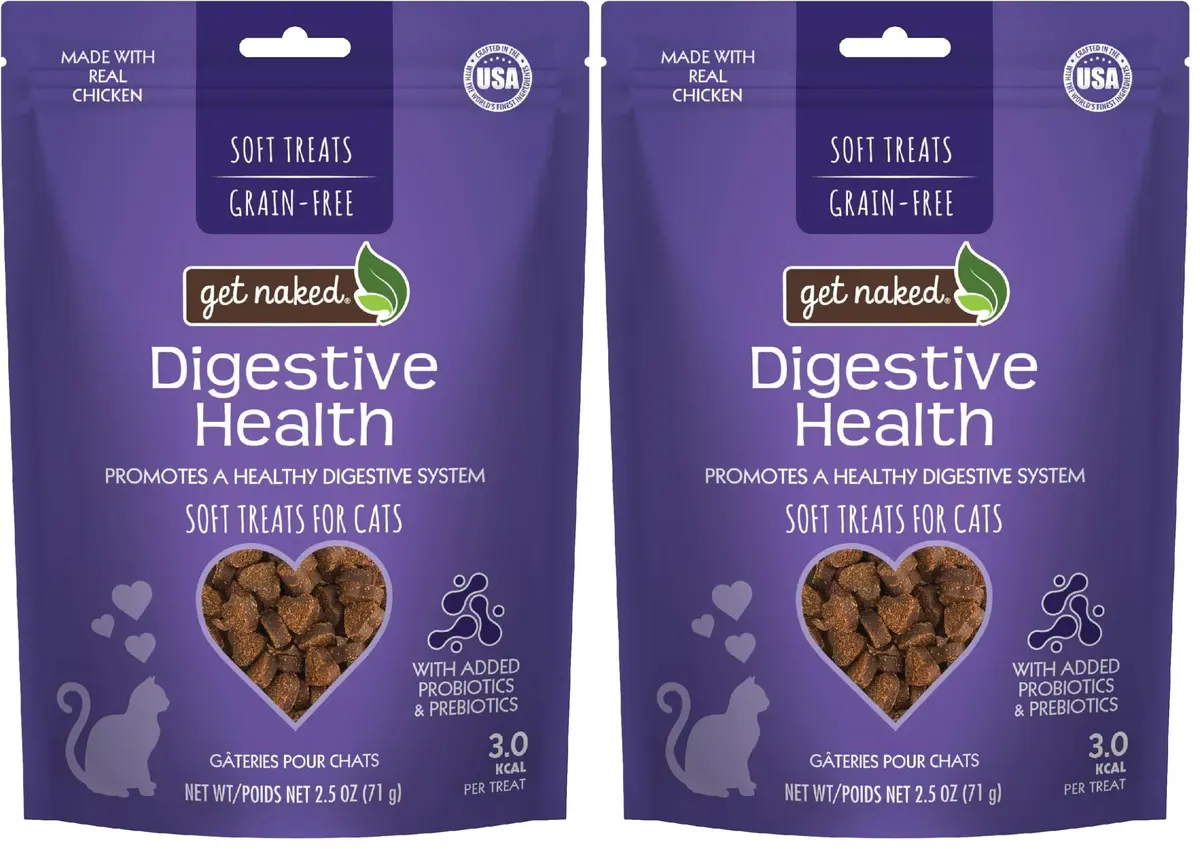 Get Naked Hairball Support Soft Cat Treats Chicken Flavor 5 oz (Pack of 2) | Natural Hairball Control for Cats - main product image