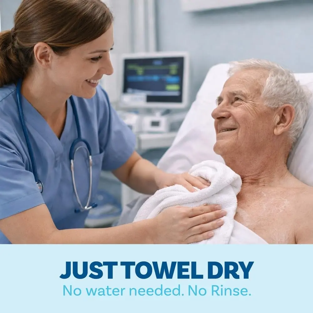 Scrubzz No Rinse Body Wash for Elderly 8.5 fl oz | Gentle Waterless Foam for Post Surgery & Travel - view 7