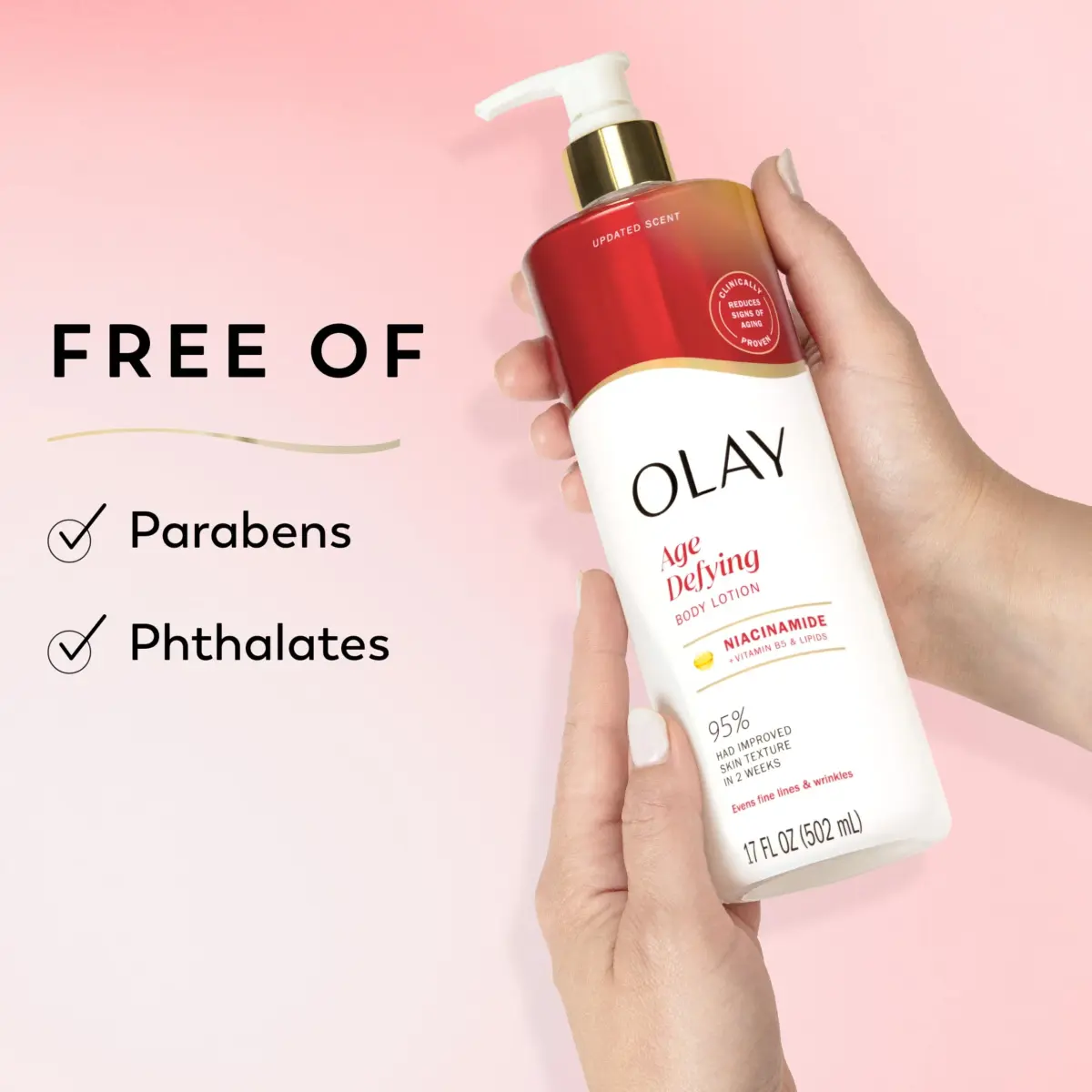 Olay Age Defying & Hydrating Body Lotion with Niacinamide Serum 503ml (17 fl oz) | 24hr Moisture for All Skin Types - view 7