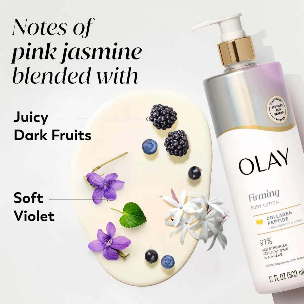Olay Firming Body Lotion with Collagen Peptide Serum 492ml (17 fl oz) | Clinically Proven for Visibly Firmer Skin - view 5