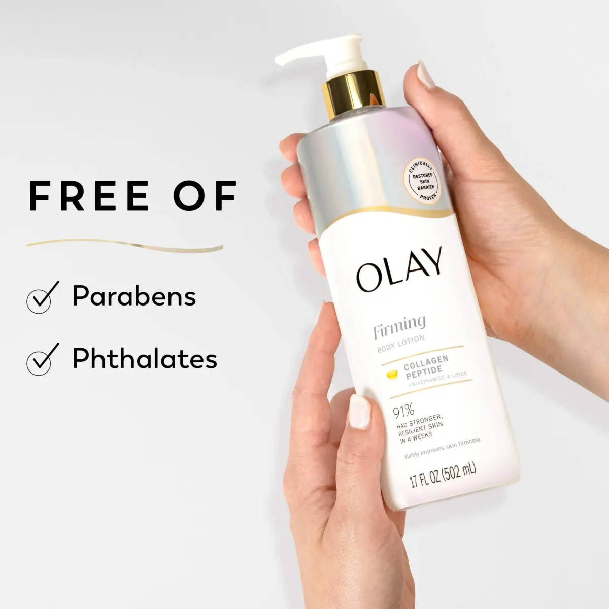 Olay Firming Body Lotion with Collagen Peptide Serum 492ml (17 fl oz) | Clinically Proven for Visibly Firmer Skin - view 7
