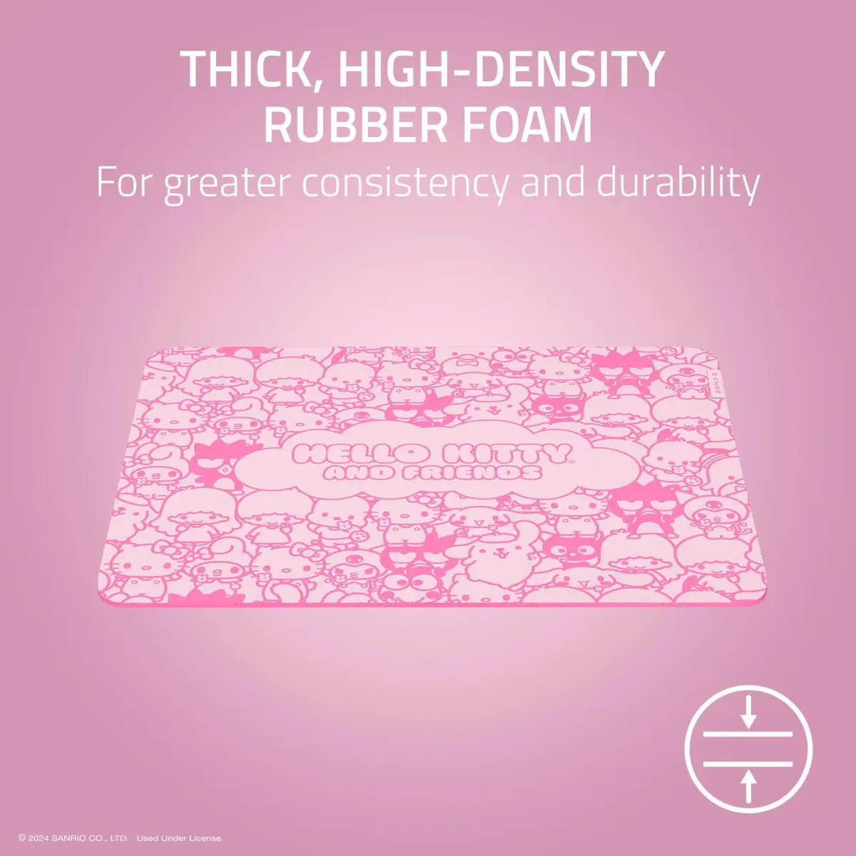 Razer Gigantus V2 Gaming Mouse Pad M Hello Kitty & Friends Edition | Textured Micro-Weave Cloth Surface - view 3
