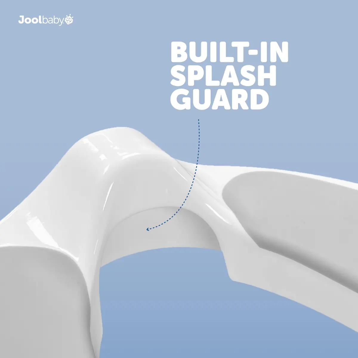 Jool Baby Potty Training Seat for Boys and Girls With Handles, Fits Round & Oval Toilets, Non-Slip with Splash Guard (Gray) - view 4