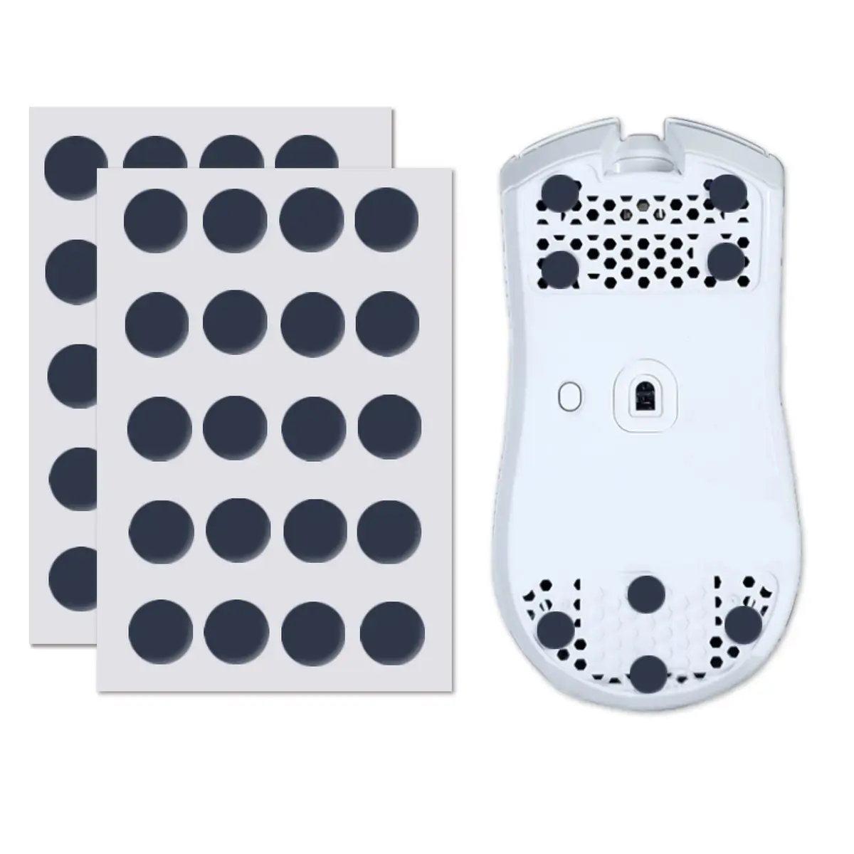 X-Raypad Obsidian Pro Air Speed Mouse Skates (40 Dots, Grey) | Low-Friction UHMWPE for Gaming - main product image