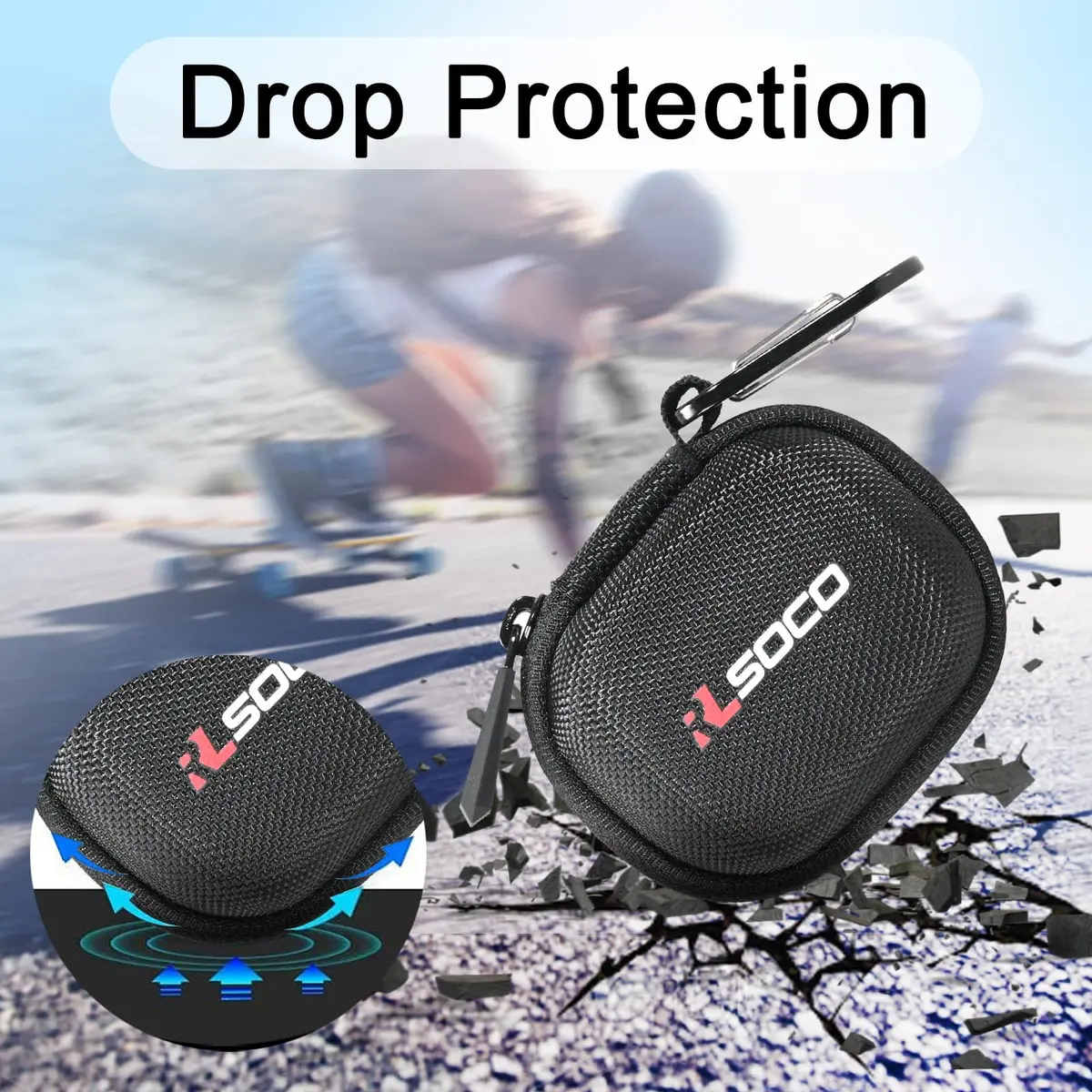 RLSOCO Carrying Case for Bose Ultra Open Earbuds | Hard Shell EVA Protection - view 5