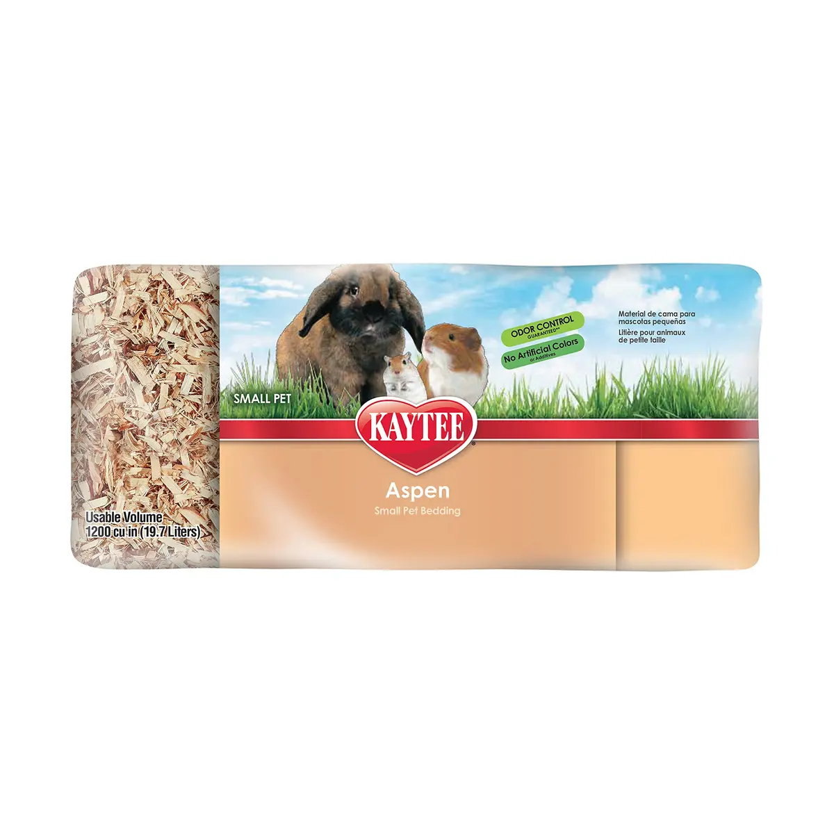 Kaytee Aspen Small Animal Bedding 19.7L Pack of 2 | Dust-Free Aspen Shavings for Guinea Pigs, Rabbits & Hamsters - view 3