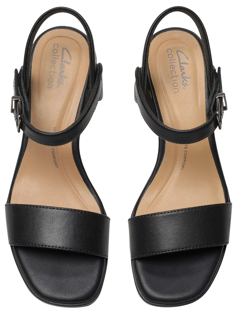 Clarks Women's Jaylan RaySandal Black Leather 6.5 | Classic Casual Comfort - view 6