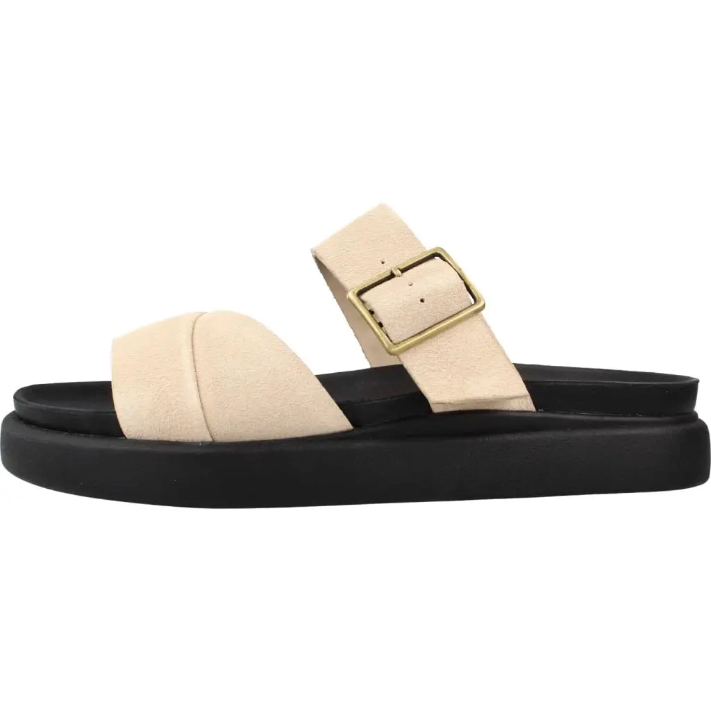 Clarks Women's Aristella MuleSandal Ecru Suede Size 7 | Classic Casual Comfort - view 2