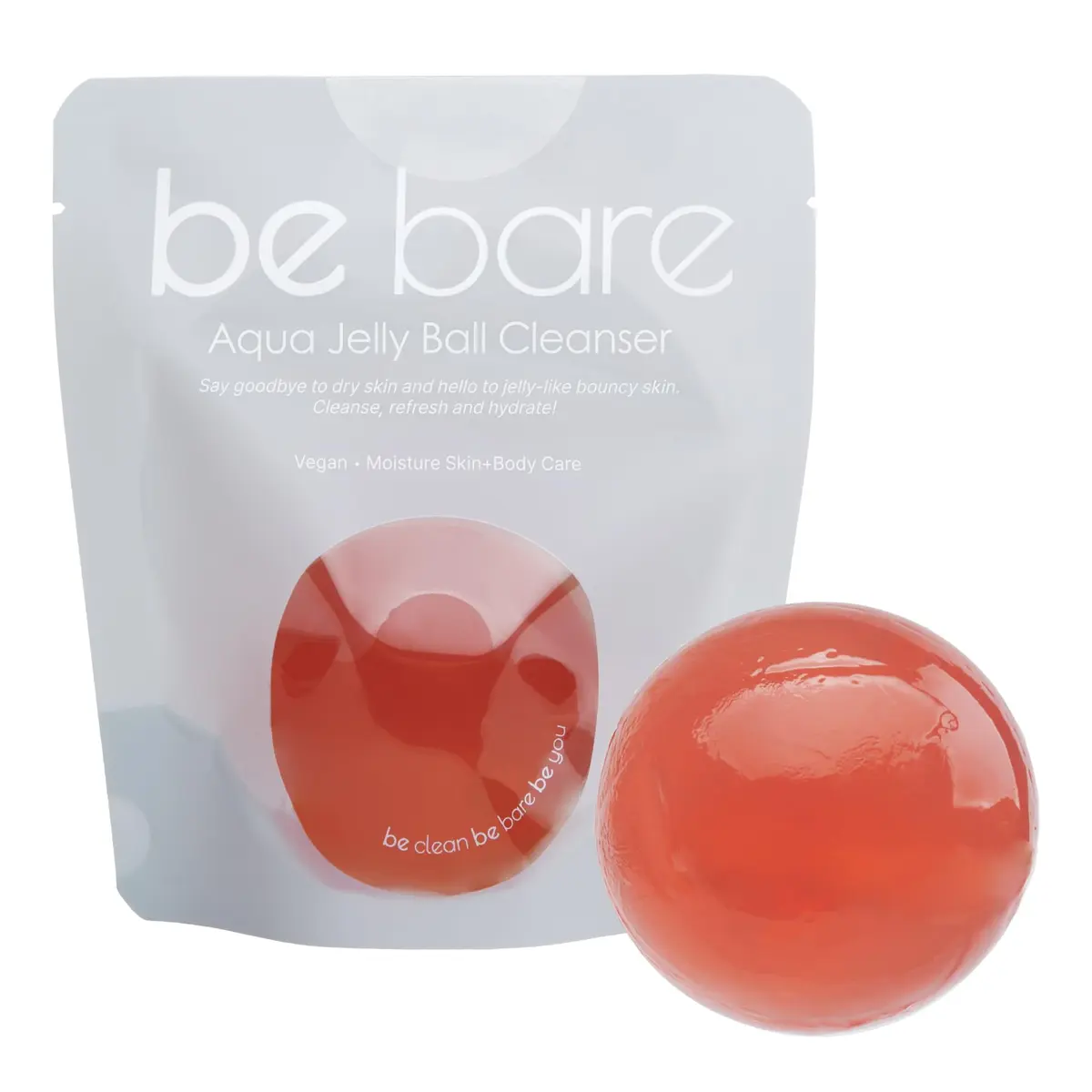 Naisture Be Bare Jelly Ball Cleanser for Dry & Sensitive Skin | Hydrating & Exfoliating Face Wash - main product image