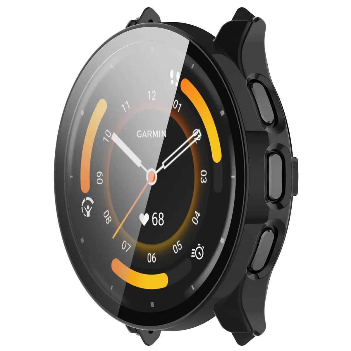 FanTEK Black Polycarbonate Watch Case for Garmin Venu 3S (41mm) | Scratch Resistant Shock Absorbing - view 4