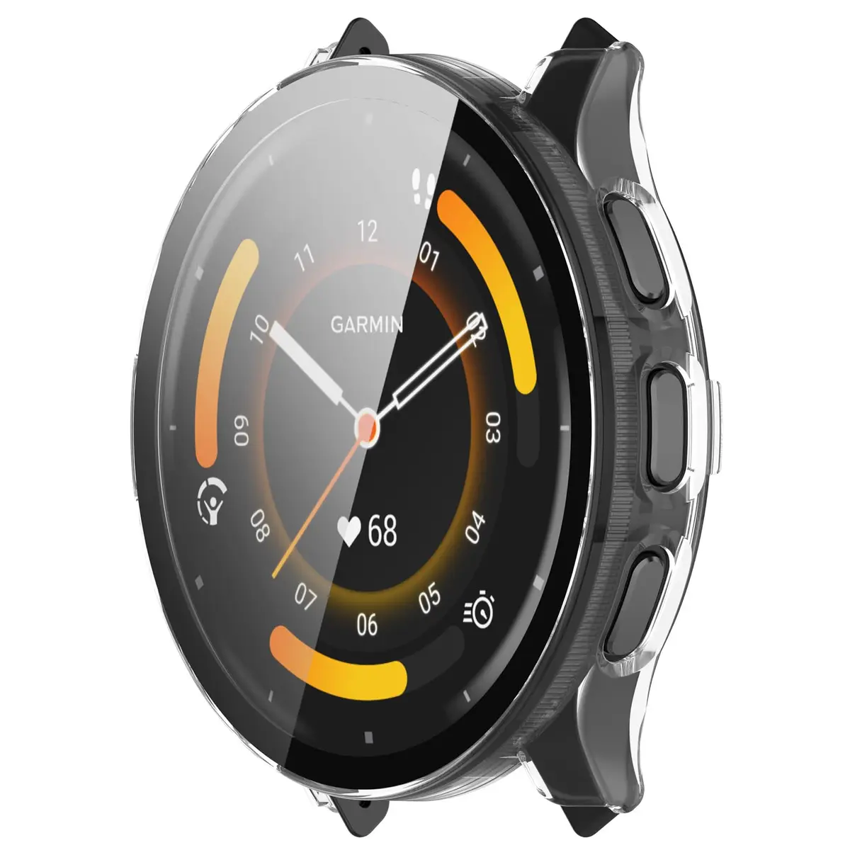 FanTEK Clear Protective Case for Garmin Venu 3 (45mm) | Scratch Resistant Shock Absorbing - view 4