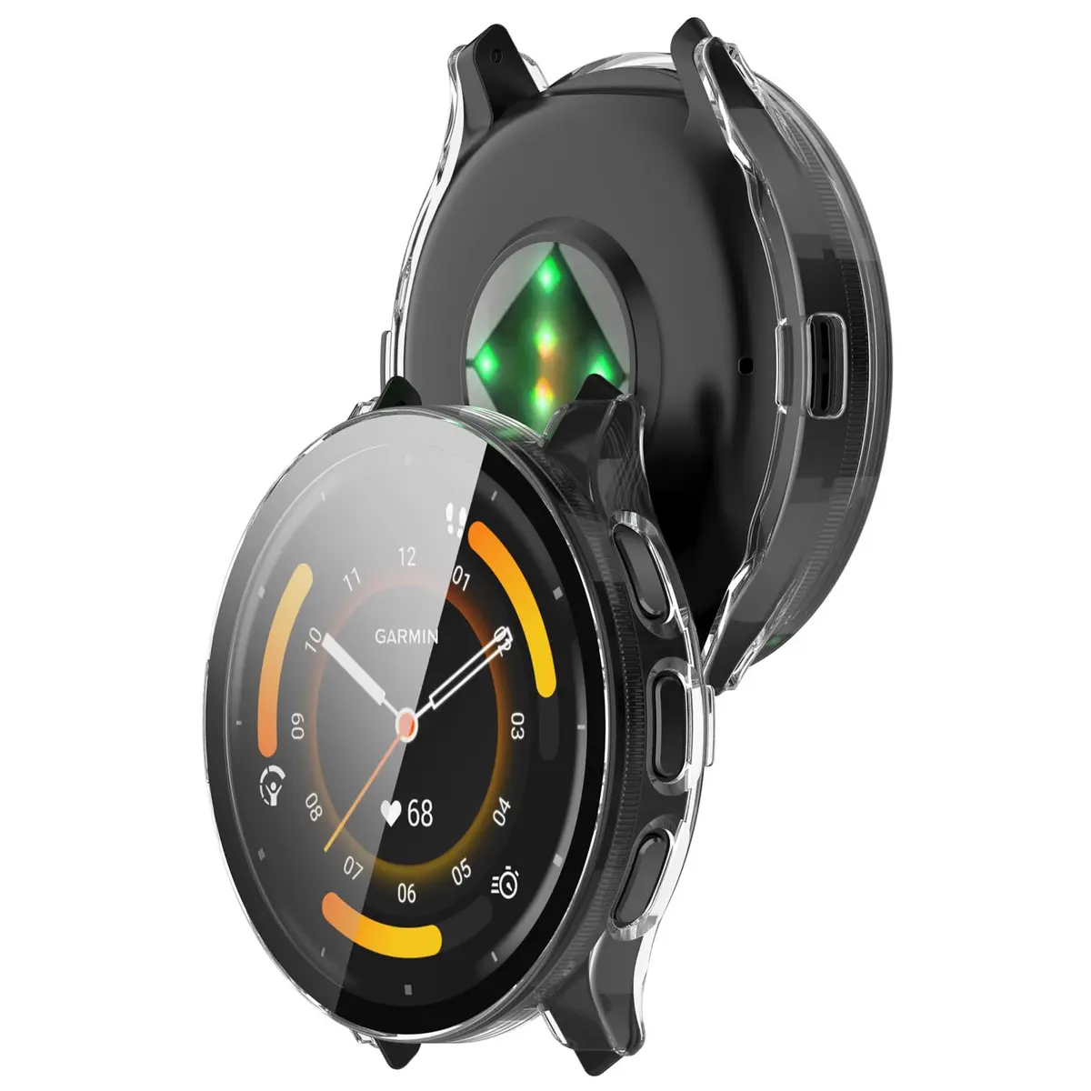 FanTEK Clear Polycarbonate Watch Case for Garmin Venu 3S (41mm) | Scratch Resistant Shock Absorbing - view 5