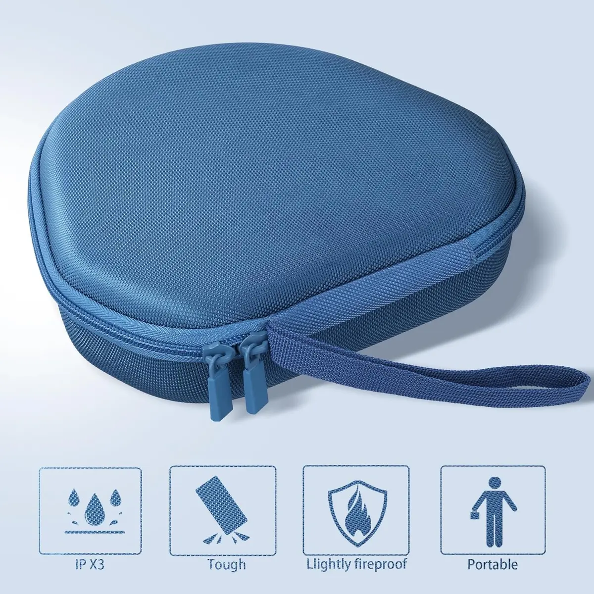 co2CREA Hard Case with Sleep Mode for Apple AirPods Max 2/1, Deep Blue | Shockproof Dustproof Water-Resistant - view 8