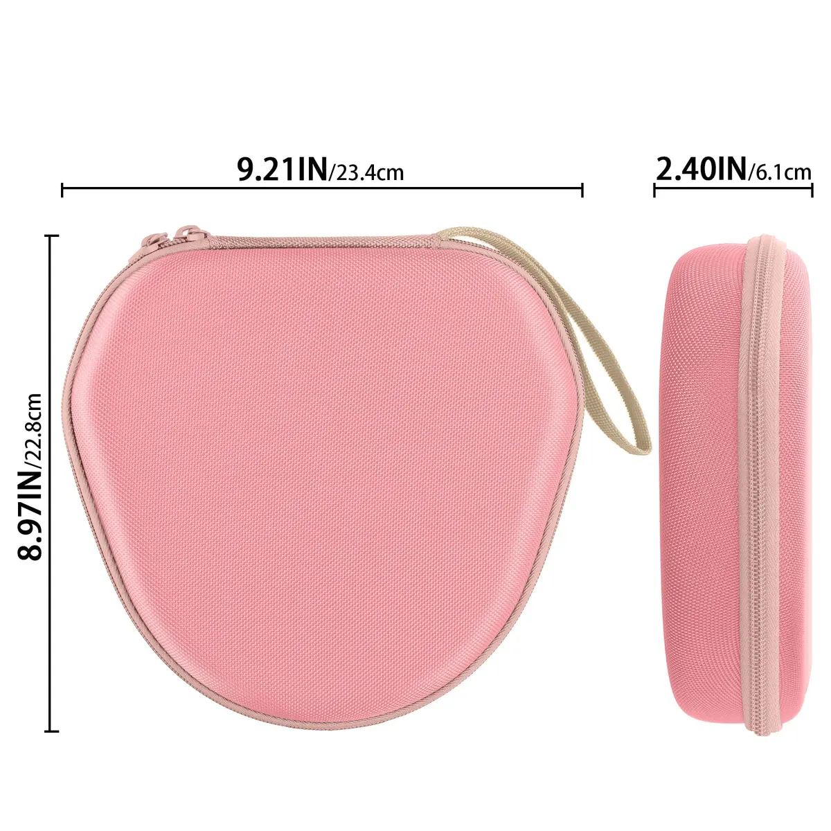 co2CREA Hard Case with Sleep Mode for Apple AirPods Max 2/1, Rose Pink | Shockproof Travel Bag - view 7