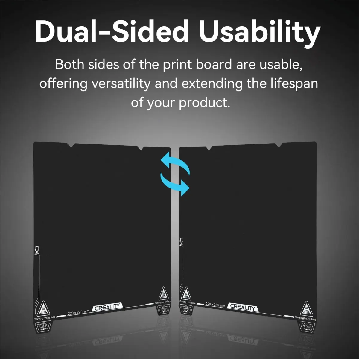 Creality Ender 3 V3 SE Build Plate 235x235mm Dual-Sided Epoxy Resin Coating Spring Steel Magnetic Platform Sheet | For Ender 3 V3 SE/KE/V2/K1/K1C/K1 SE Printers - view 2