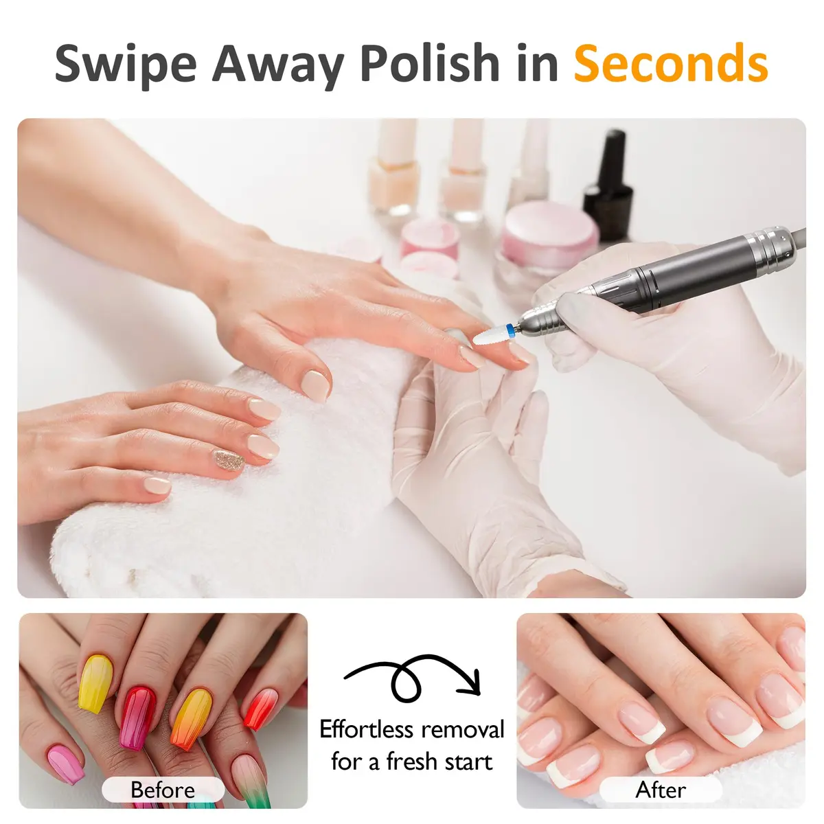 SUNVIVI Electric Nail Drill 40000RPM | Cordless & Rechargeable for Acrylic & Gel Nails - view 7