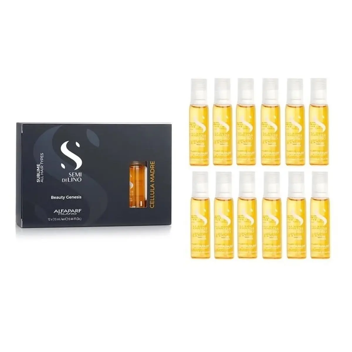 ALFAPARF MILANO Semi di Lino Cellula Madre Hair Treatment Set for Damaged Hair | Argan Stem Cell Therapy for All Hair Types - view 2