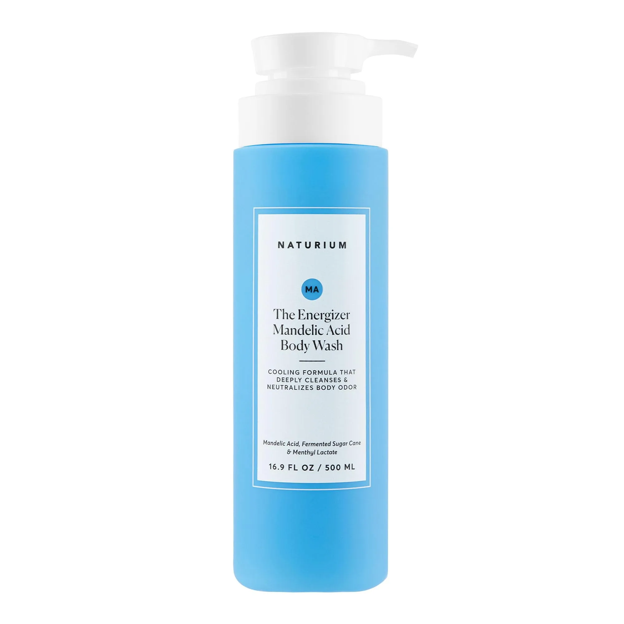 Naturium The Energizer Body Wash with Mandelic Acid, 16.9 oz | Deeply Cleanses & Neutralizes Body Odor - main product image