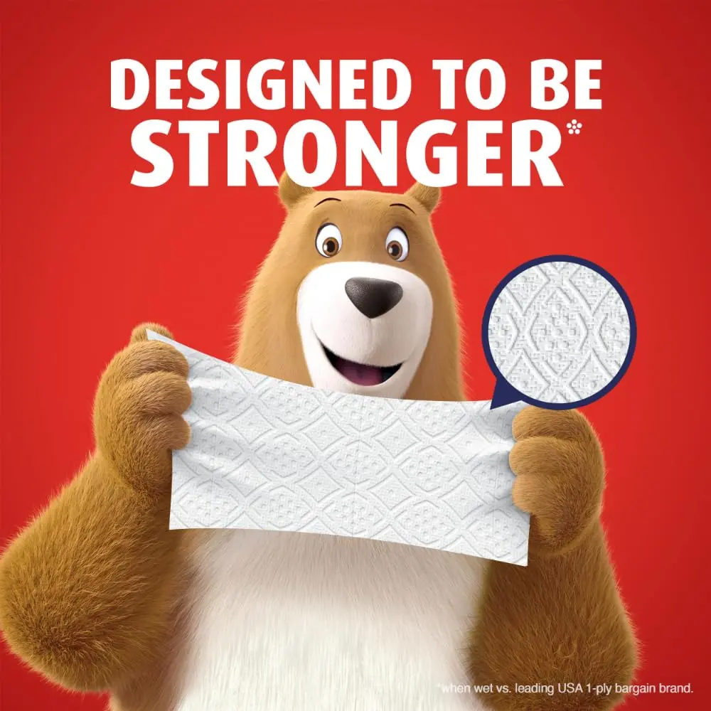 Charmin Ultra Strong Toilet Paper 16 Mega Rolls (3520 Sheets Total) | Diamond Weave Texture, 2-Ply - view 3