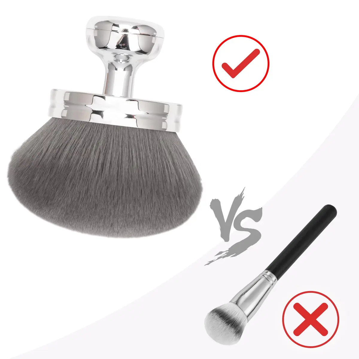 BABYSHEEP 3.2" Round Blend & Blur Extra Large Body Makeup Brush with Drawstring Bag | Flawless Self-Tanning Application - view 3