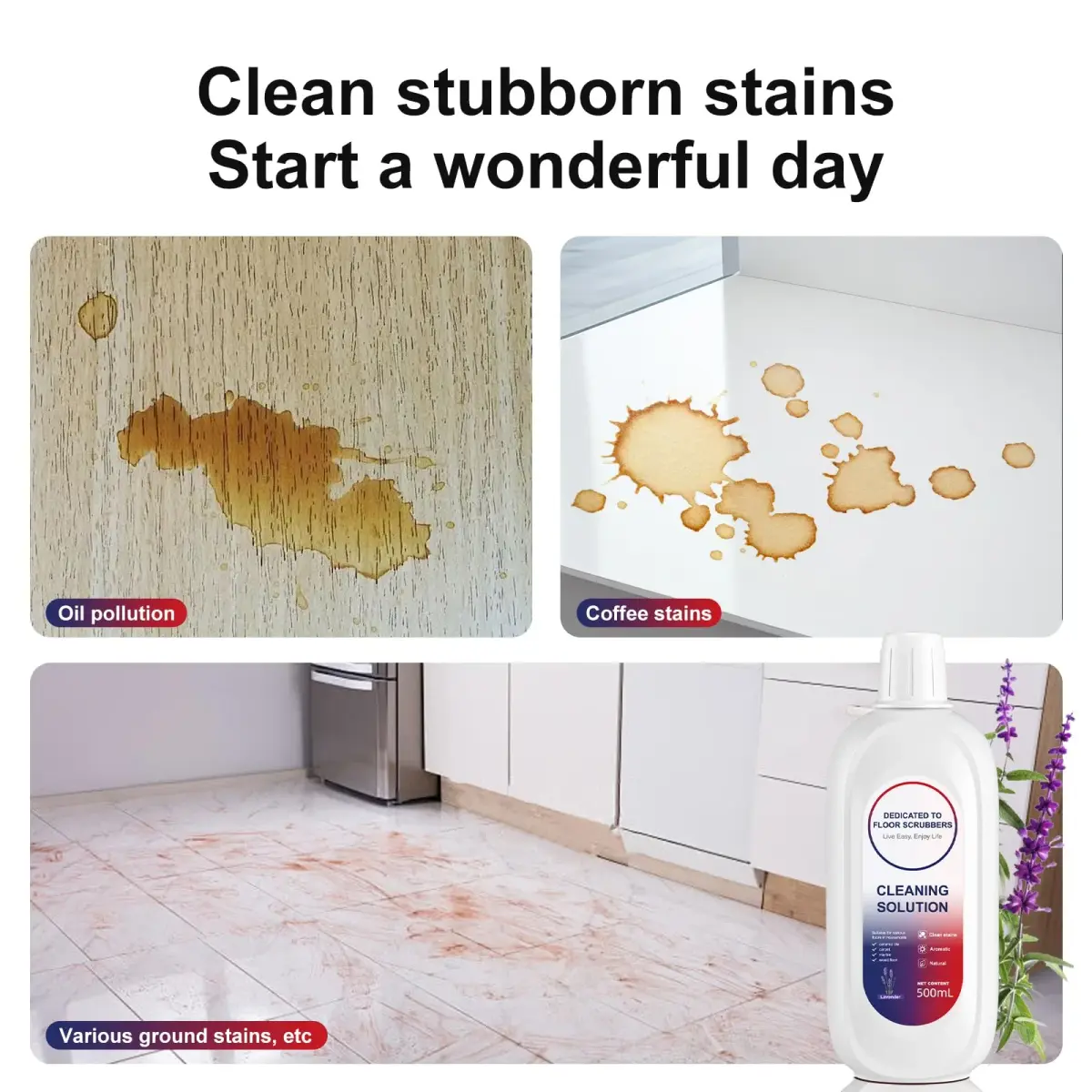 Nukisa Lavender Scent Floor Cleaning Solution 500ml (17.63 Fl Oz) | Concentrated Formula for Tineco Vacuums - view 5