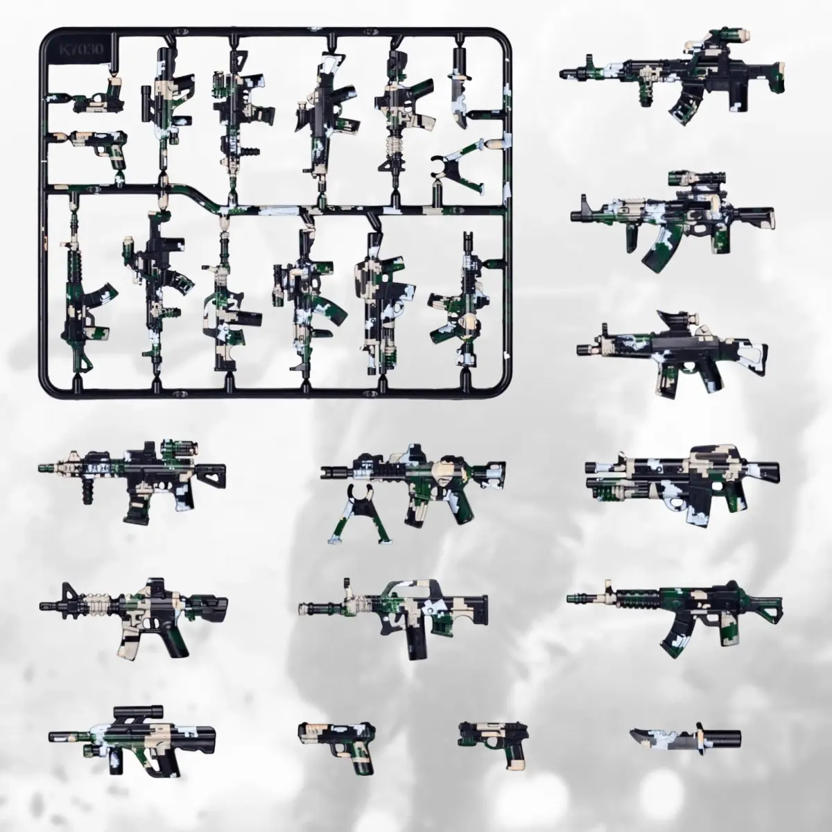 MaozyHomie U.S Camouflage Weapons Toy Building Blocks Pack (51 Pcs) - view 2
