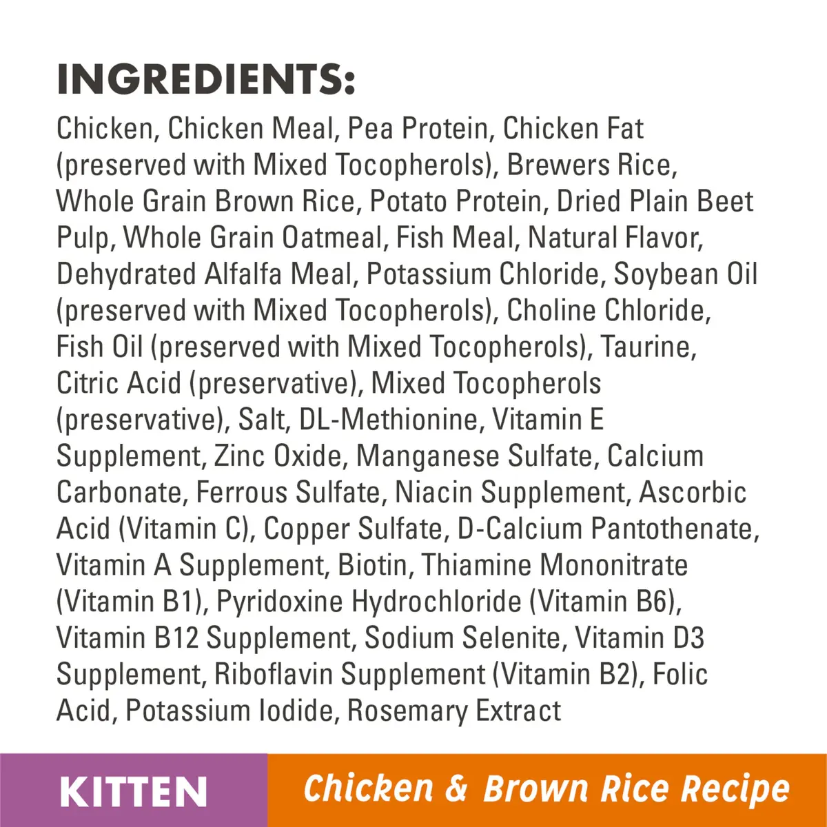 Nutro Wholesome Essentials Kitten Natural Dry Cat Food for Early Development Farm-Raised Chicken & Brown Rice Recipe, 3 lb. Bag (Pack of 2) | Supports Growth & Immunity - view 4