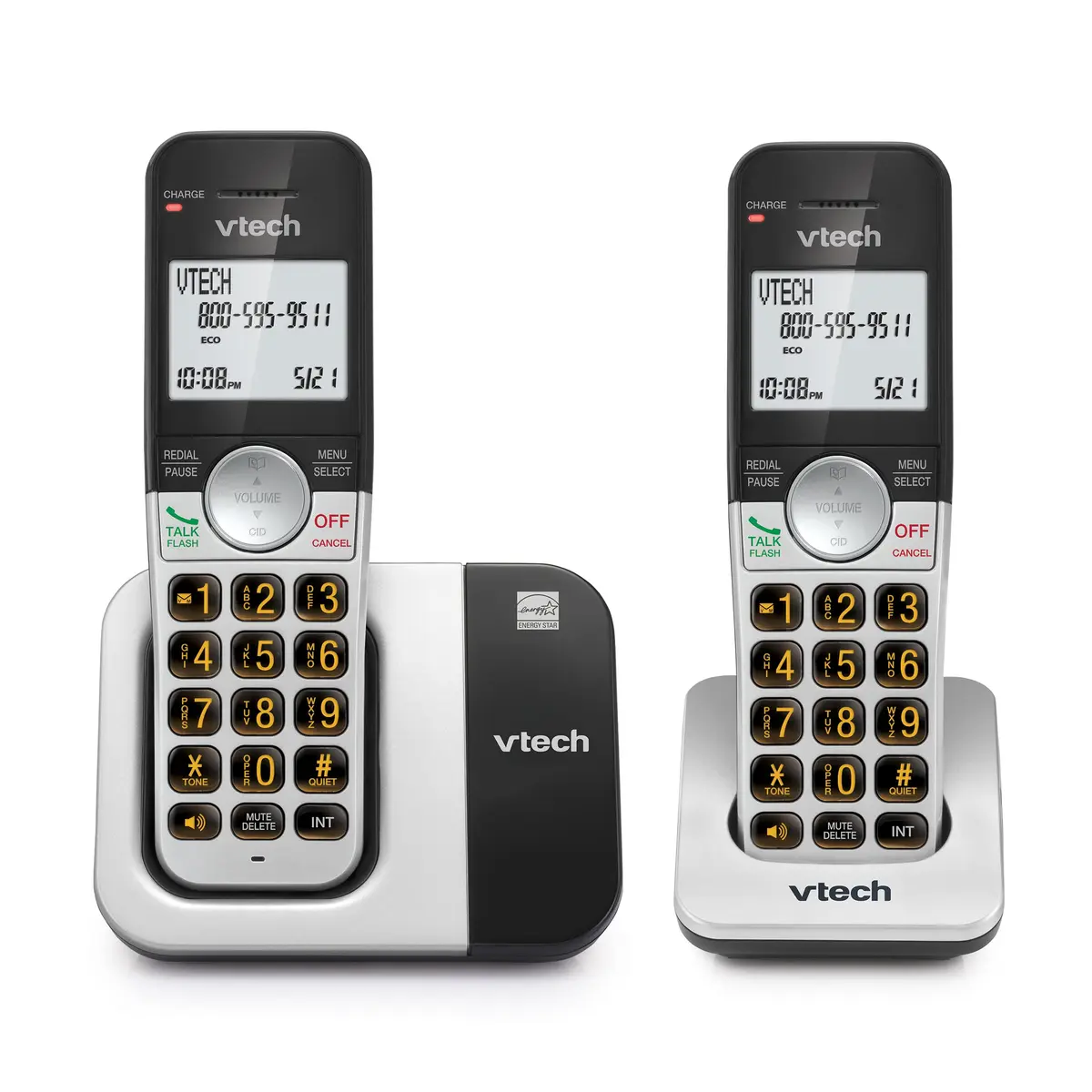 VTech DECT 6.0 Cordless Phone 2-Handset System with Caller ID | Interference-Free Sound - main product image