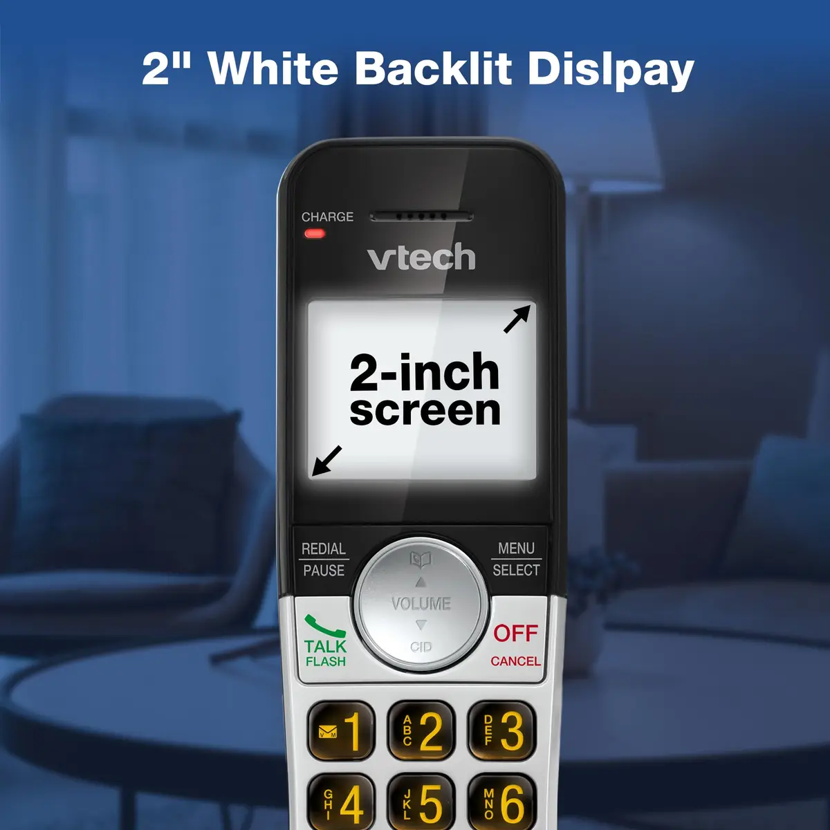 VTech VG232 Cordless Home Phone with Answering Machine, Large Backlit Display & Big Buttons | DECT 6.0 - view 8