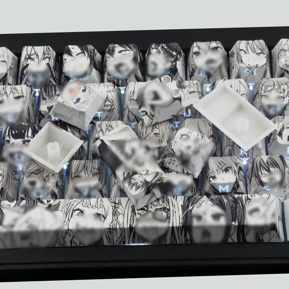 Tsungup Anime Keycaps-SidePrint Set, 129 Keys, PBT, Cherry Profile | Unique Light-Through Design - view 4