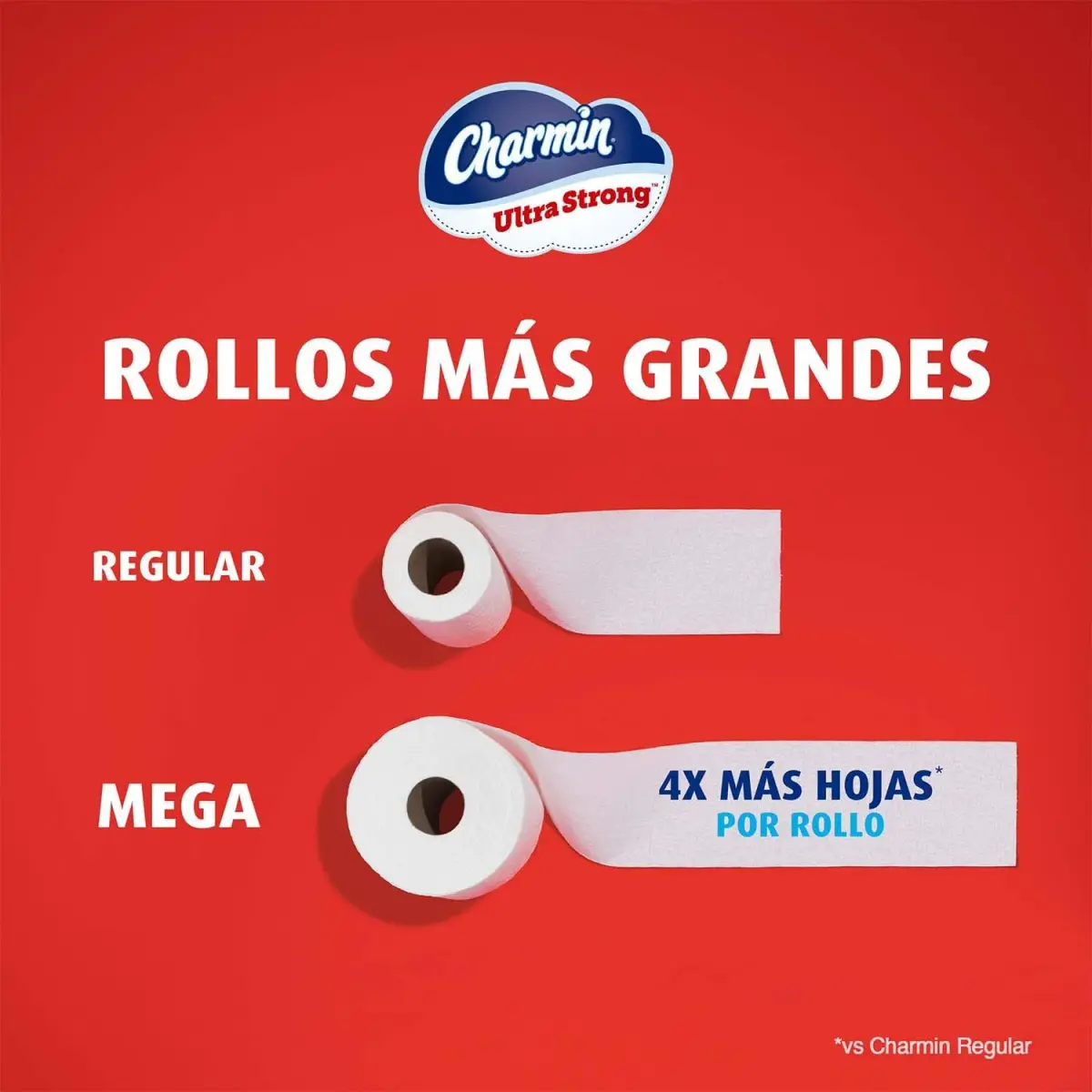 Charmin Ultra Strong Toilet Paper 18 Mega Rolls (3960 Sheets Total) | 4X Stronger When Wet - view 6