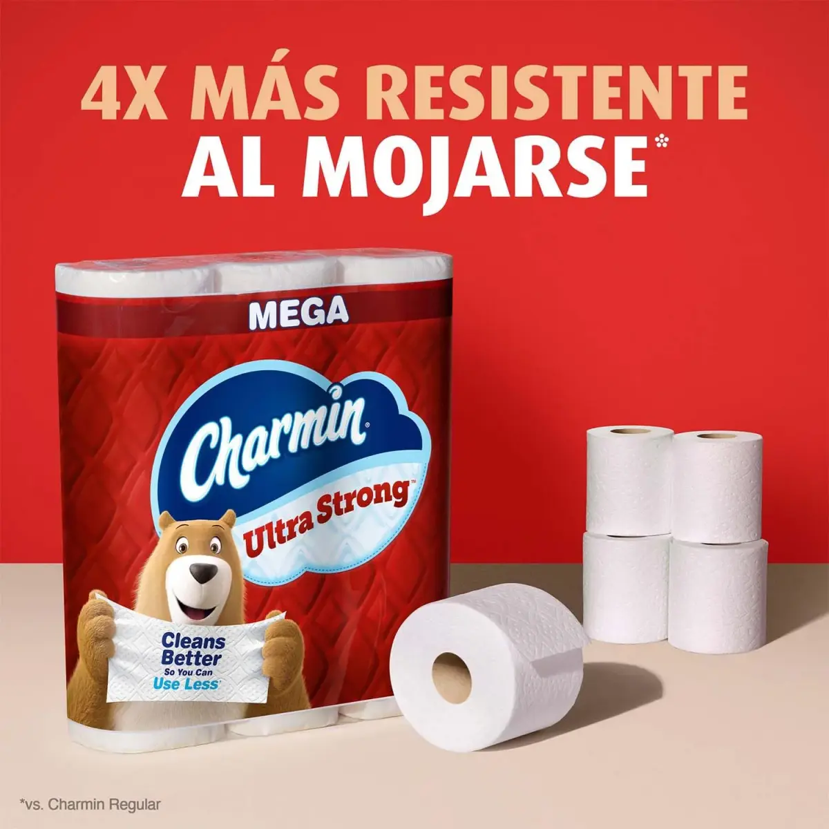Charmin Ultra Strong Toilet Paper 18 Mega Rolls (3960 Sheets Total) | 4X Stronger When Wet - view 7