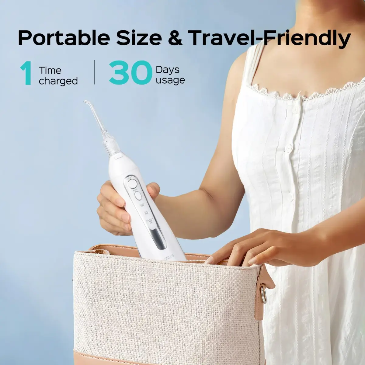 COSLUS C20 Water Dental Flosser with Whitening Kit, 300ml | ADA Accepted Oral Irrigator - view 7