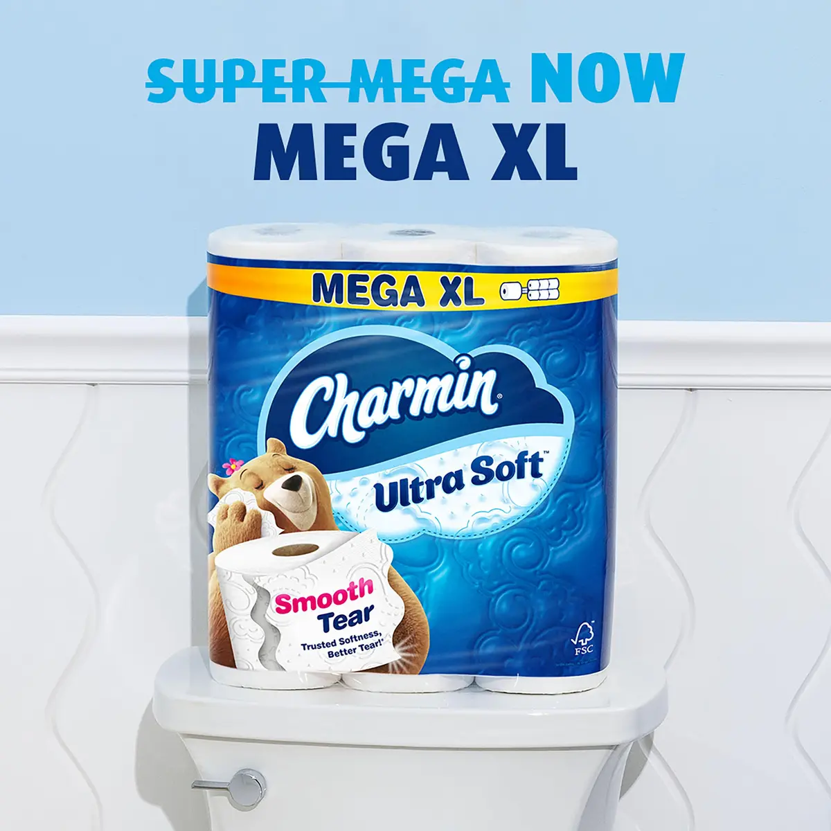 Charmin Ultra Soft Toilet Paper 12 Mega XL Rolls (336 Sheets Per Roll) | Trusted Softness, Better Tear - view 3