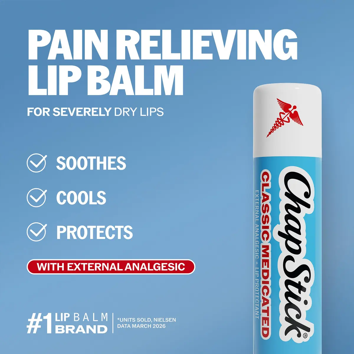ChapStick Classic Medicated Lip Balm 36 Sticks | Soothes & Heals Dry Lips, USA Import - view 7