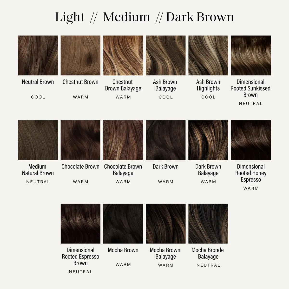 Luxy Hair Extensions Mocha Brown 20 Inch | 220g Thick Clip-In Human Hair - view 4
