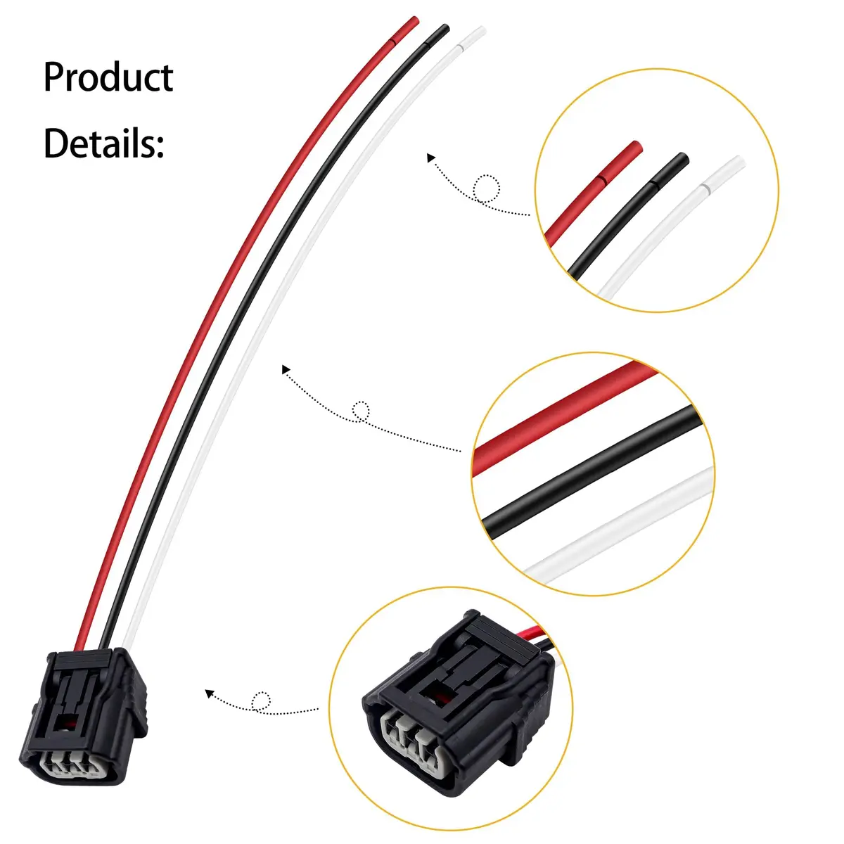 HiSport Ignition Coil Connector Harness Replacement for Honda & Acura 4PCS | Compatible with Honda 2006-2019 - view 2