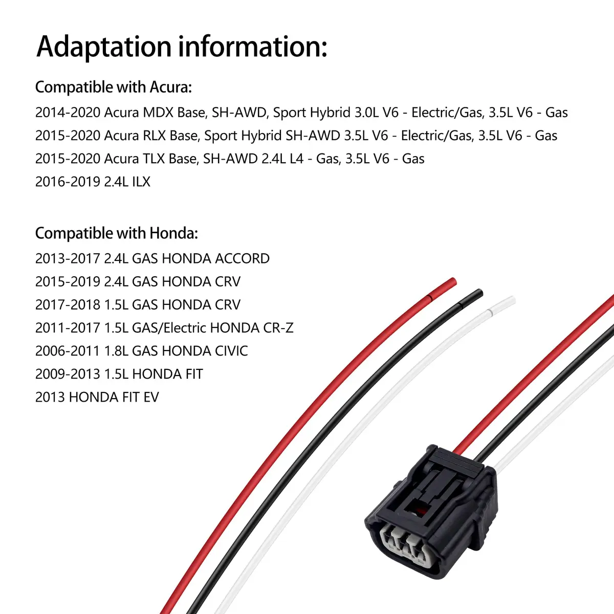 HiSport Ignition Coil Connector Harness Replacement for Honda & Acura 4PCS | Compatible with Honda 2006-2019 - view 4