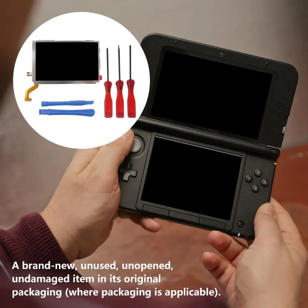 Gxcdizx Replacement Top Upper LCD Screen Display for Nintendo 3DS XL | Easy Install & Long-Lasting - view 3