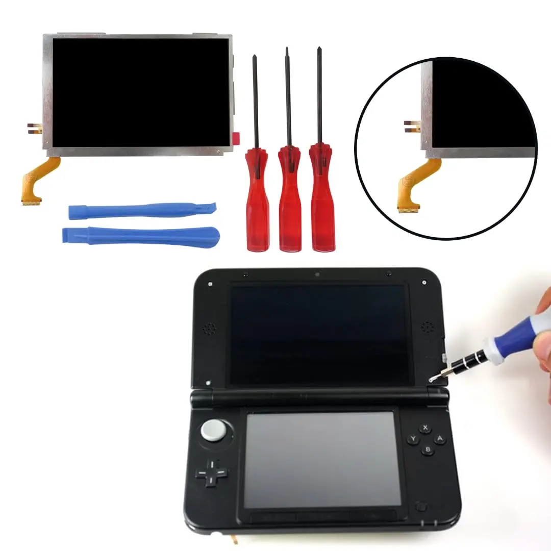 Gxcdizx Replacement Top Upper LCD Screen Display for Nintendo 3DS XL | Easy Install & Long-Lasting - view 4