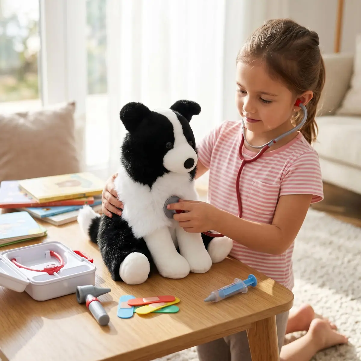 WEIGEDU Border Collie Stuffed Animal Plush Dog 12 Inch (30.48 cm) | Realistic & Cuddly Toy - view 9