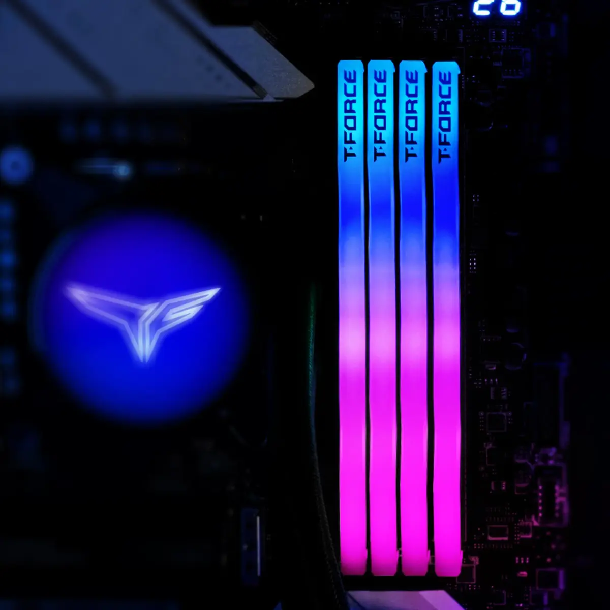TEAMGROUP T-Force Delta RGB DDR5 RAM 64GB (2x32GB) 6000MHz CL38 White | Desktop Memory Module - view 6