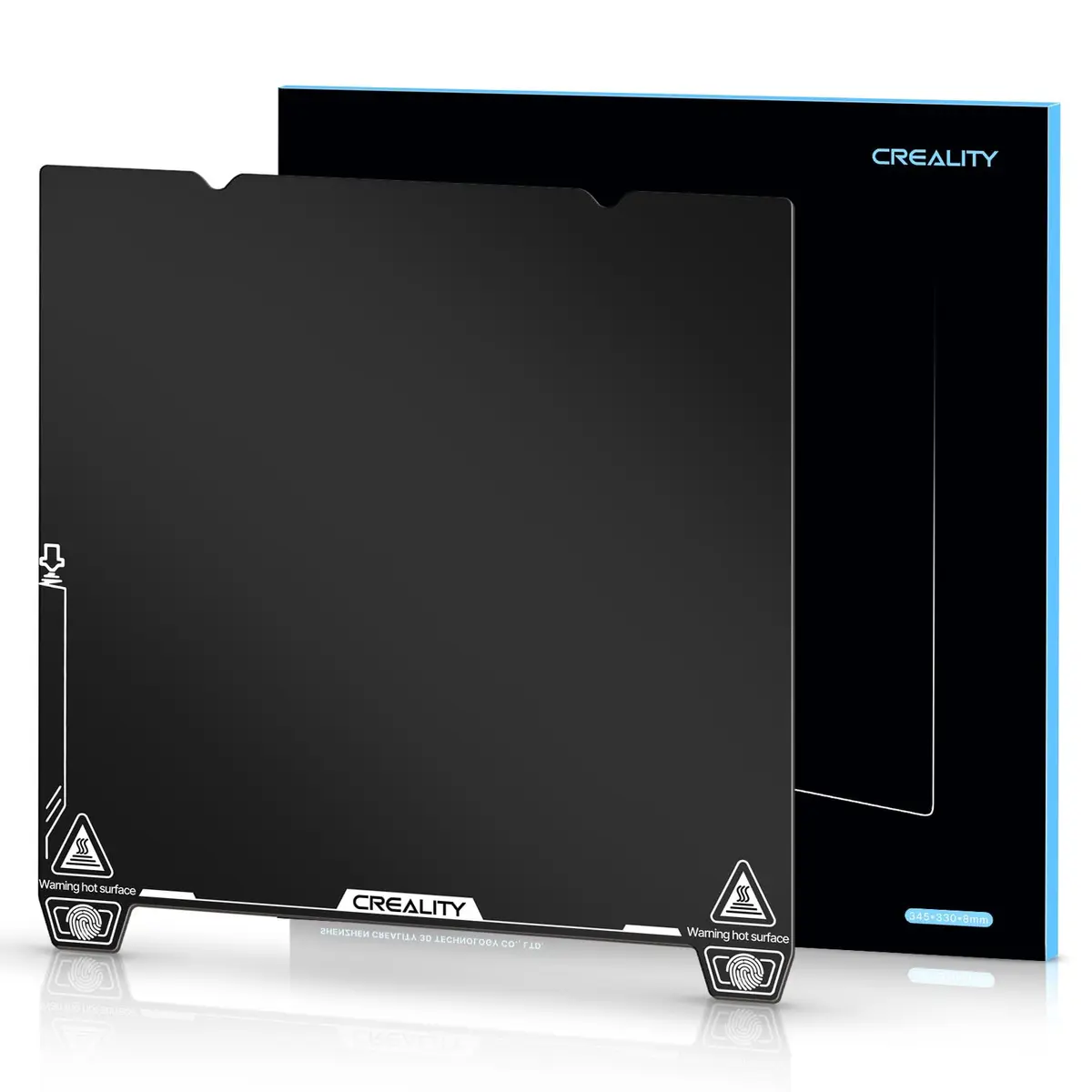 Creality 3D Printer Build Plate Black EP Plate 235 x 235mm (9.25 x 9.25 inch) | Textured Spring Steel for Ender 3 V3 SE, K1, K1C, Ender 5 S1 - main product image