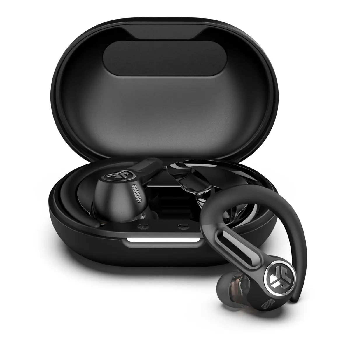 JLab Epic Air Sport ANC 3 Wireless Earbuds | Active Noise Cancelling Sport Earphones, 68+ Hour Battery, IP66 Sweatproof, Bluetooth 5.3, Black - main product image