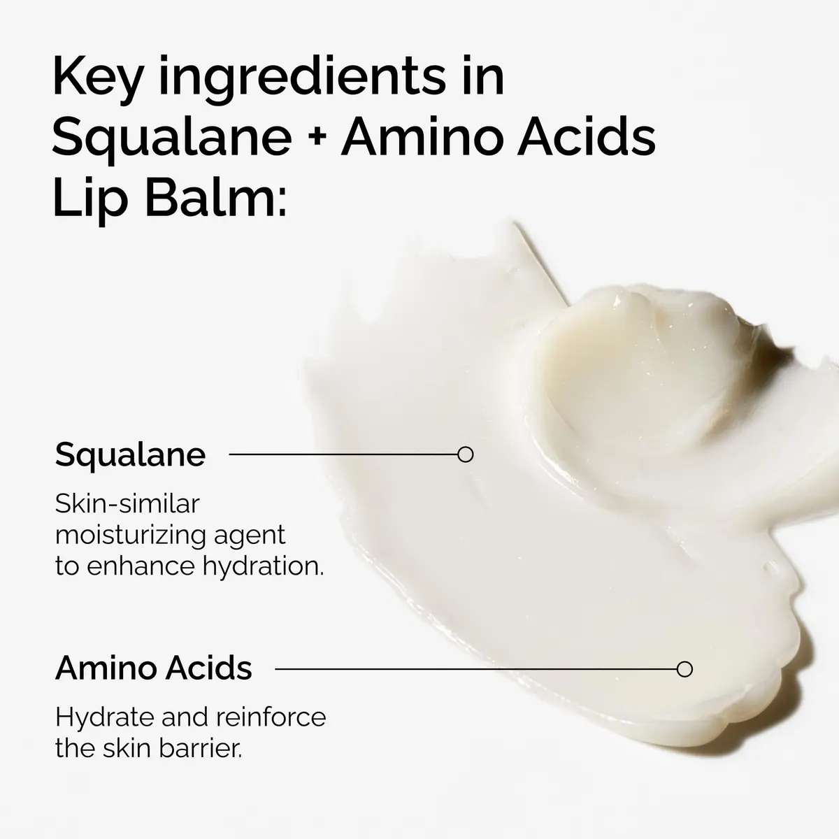 The Ordinary Squalane + Amino Acids Hydrating Lip Balm | Nourishes Lips, Elbows & Cuticles, 0.5 Fl Oz - view 2